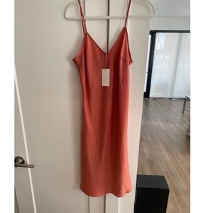 Super cute flowy satin dress!